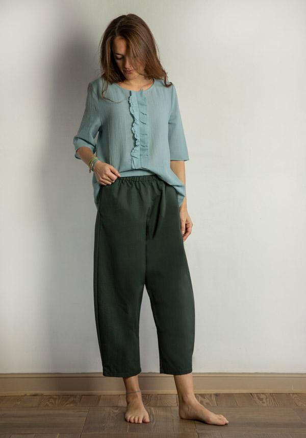 Rose & Lini APUNTOB COTTON “PANTS 540” FOREST Offerta speciale della fabbrica