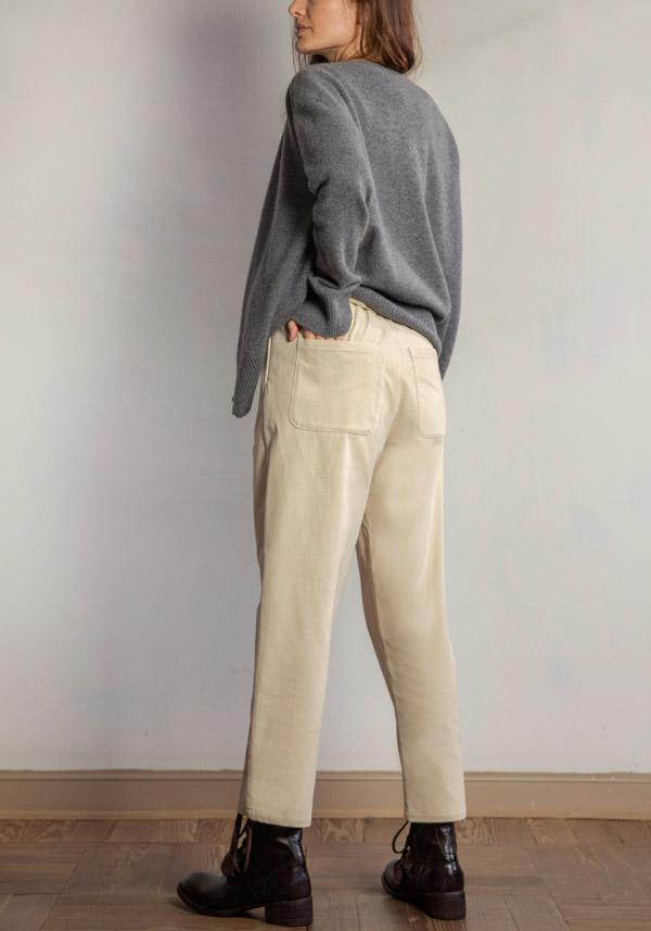 Rose & Lini APUNTOB COTTON “PANTS 1002” NATURAL Sostegno trimestrale