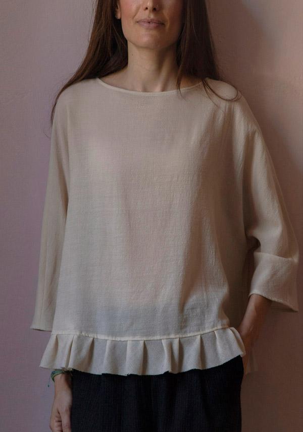 Rose & Lini APUNTOB WOOL “SHIRT 1911” NATURAL Super sconto