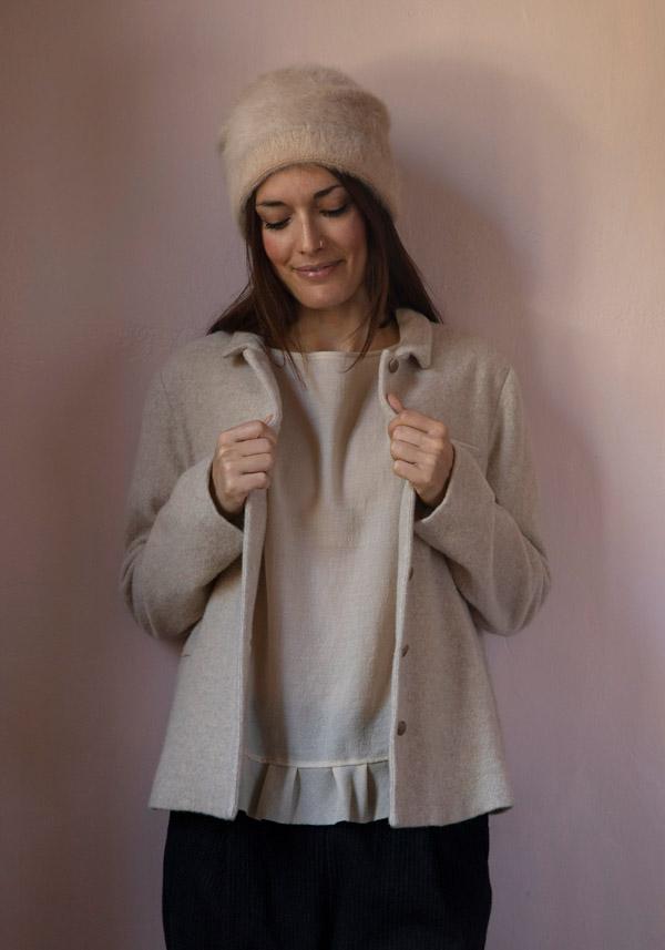 Rose & Lini APUNTOB WOOL “SHIRT 1911” NATURAL Super sconto