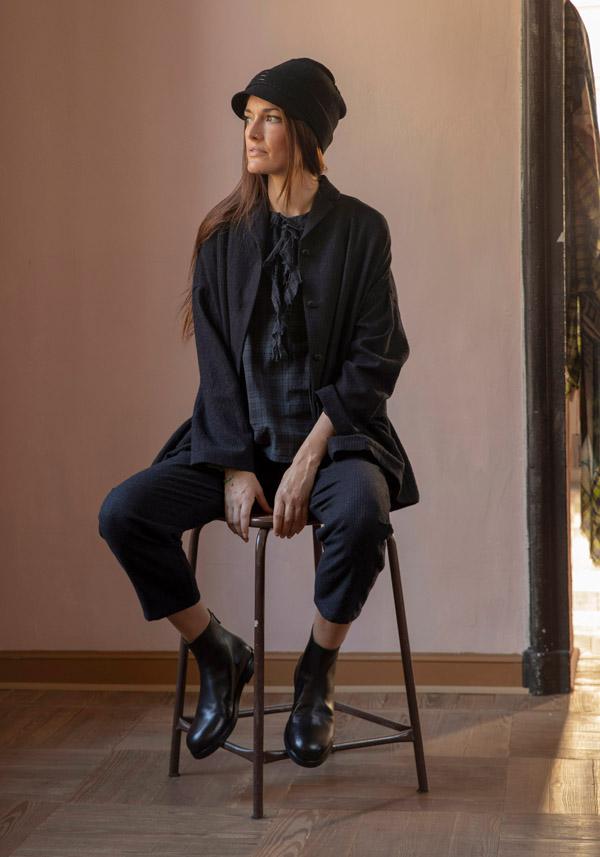 Rose & Lini APUNTOB WOOL “JACKET 1752” BLACK Spedizione Gratuita