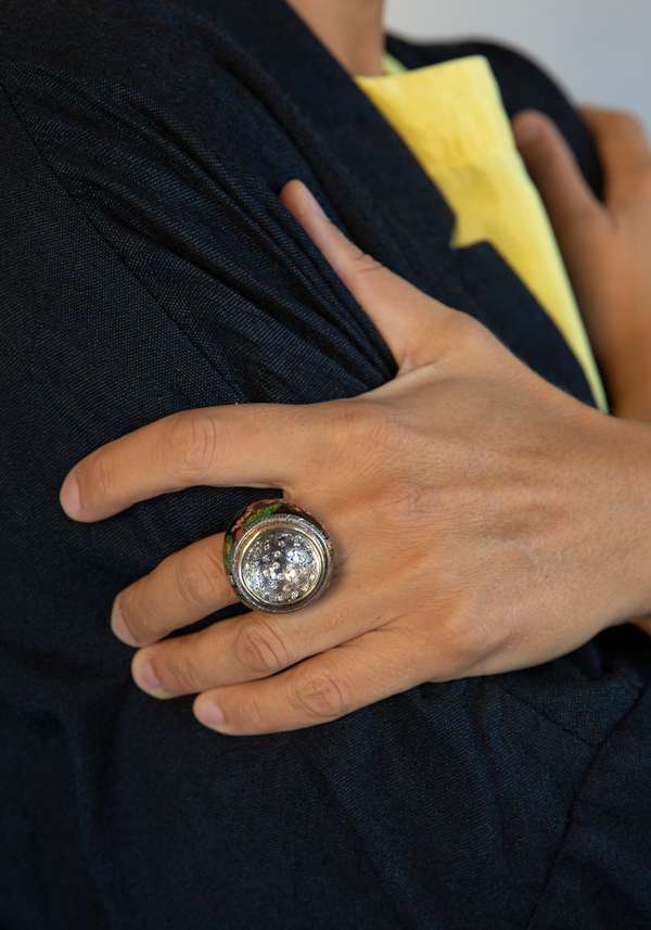 Rose & Lini SIMONA TAGLIAFERRI “CARONTE” HAND-DRAWN RING Prezzo Ridotto