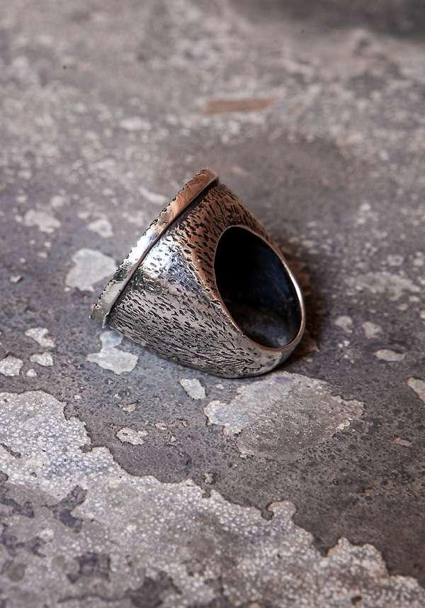 Rose & Lini SIMONA TAGLIAFERRI LARGE “MOON RING J224” YELLOW GOLD & WHITE DIAMONDS Outlet