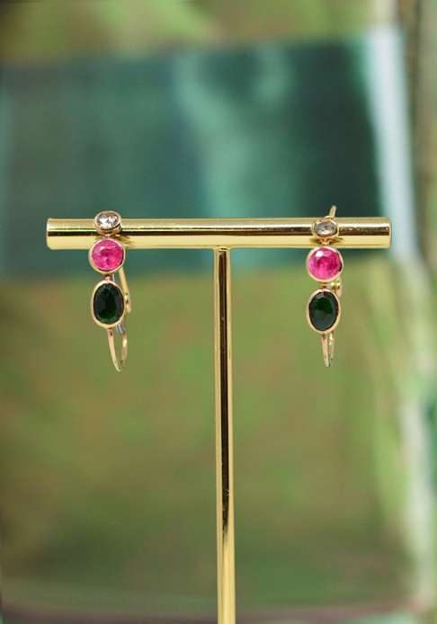 Rose & Lini DORETTE GREEN TOURMALINE EARRINGS Hotsell