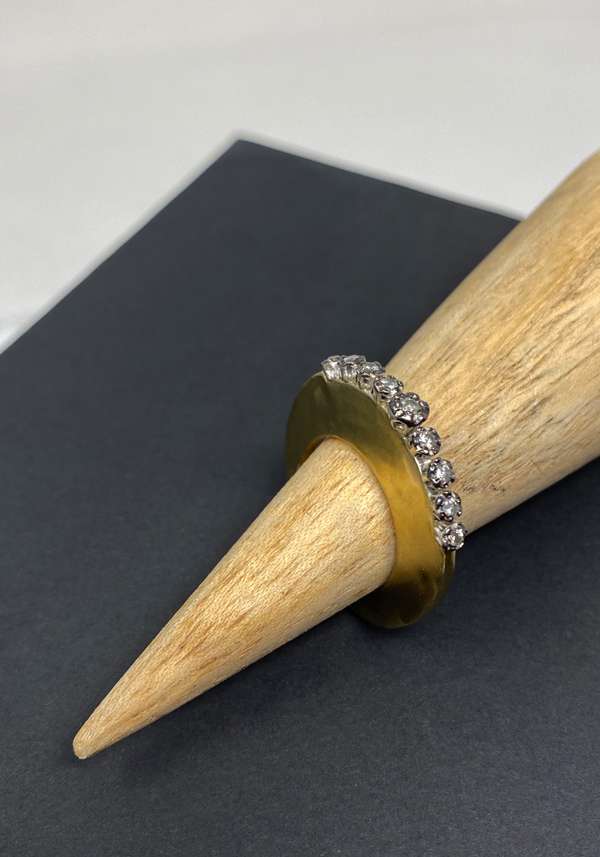 Rose & Lini ROSAMARIA “BRENNON” DIAMONDS COPPER RING Negozio