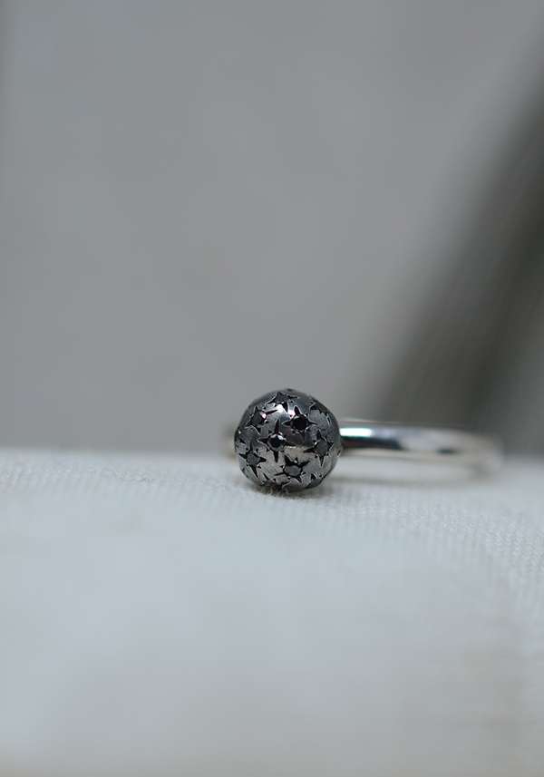Rose & Lini ROSAMARIA SILVER AND DIAMOND “ALEPO” RING Comprare a buon mercato