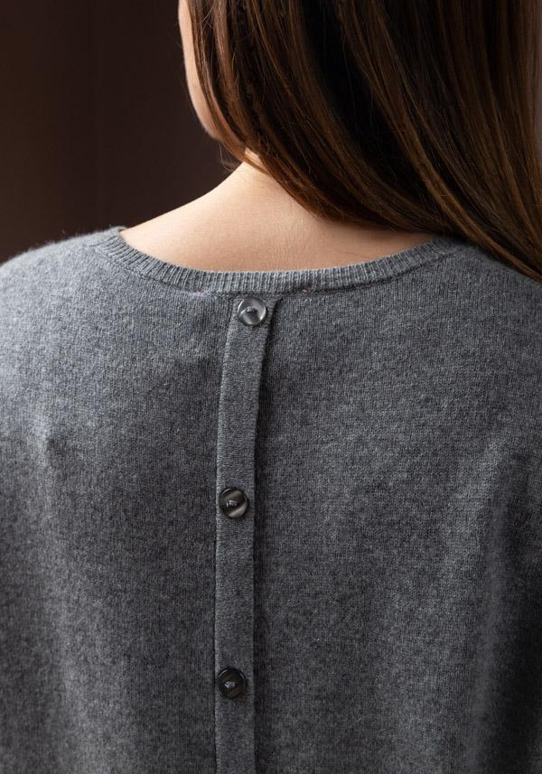 Rose & Lini ABSOLUT CASHMERE “PULL LISA” DARK GREY Offerte giornaliere