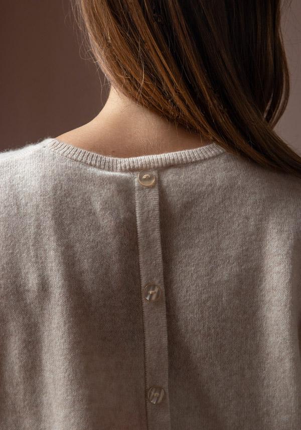Rose & Lini ABSOLUT CASHMERE “PULL LISA” WHEAT Offerte speciali