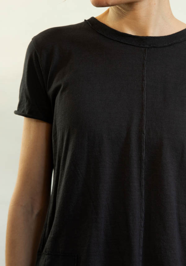 Rose & Lini MJW BLACK COTTON T-SHIRT “2461” Ritorno libero