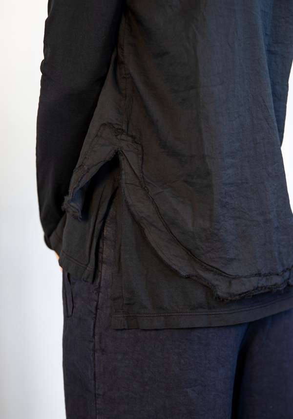 Rose & Lini MJW BLACK LONG SLEEVED T-SHIRT Rilascio limitato
