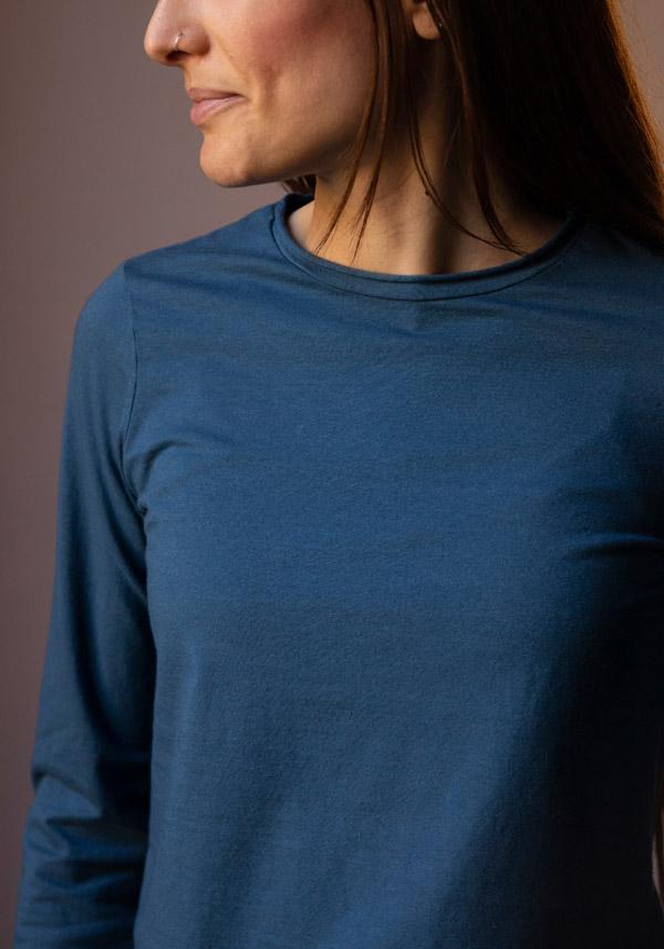 Rose & Lini LABO ART COTTON & CASHMERE “BASICA ML” T-SHIRT ALASKA Promozione temporanea