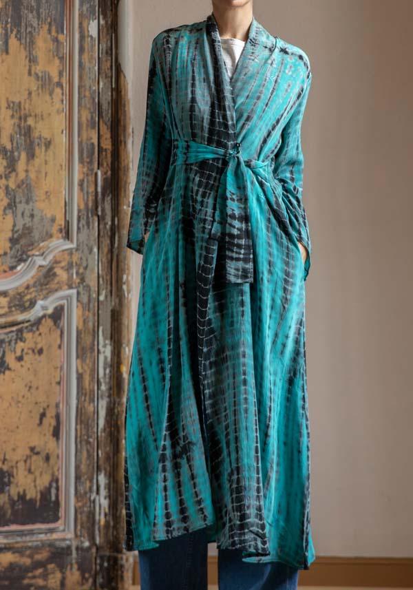 Rose & Lini OBIDI PATTERNED SILK “AMBER DRESS” TIFFANY Fino al 60% di sconto