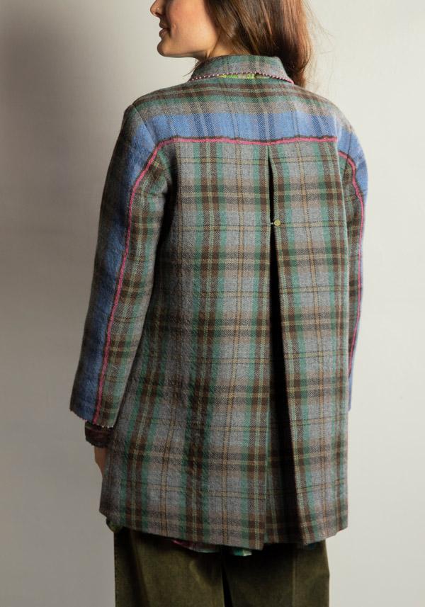 Rose & Lini PERO WOOL & SILK REVERSIBLE “JACKET FLL01” STONE GREY Fino al 65% di sconto