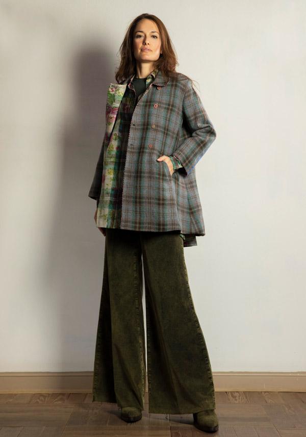 Rose & Lini PERO WOOL & SILK REVERSIBLE “JACKET FLL01” STONE GREY Fino al 65% di sconto