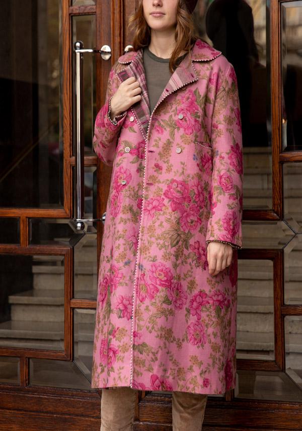 Rose & Lini PERO WOOL REVERSIBLE “COAT BPB05” PINK Only for today