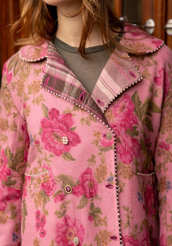 Rose & Lini PERO WOOL REVERSIBLE “COAT BPB05” PINK Only for today