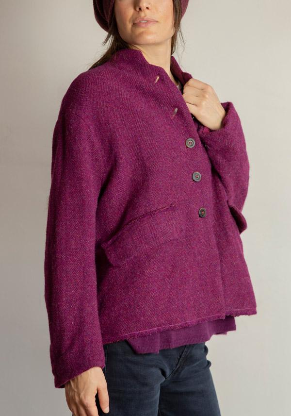 Rose & Lini HANNOH WOOL “VESTIA” MULBERRY JACKET Offerta speciale della fabbrica