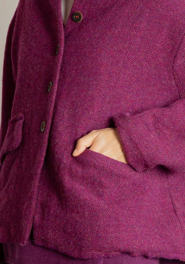 Rose & Lini HANNOH WOOL “VESTIA” MULBERRY JACKET Offerta speciale della fabbrica