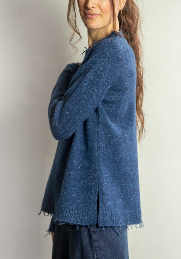 Rose & Lini ARCHIVIOB LAMB WOOL & CASHMERE “PULL 1852” ACCADEMIA BLUE Solo un giorno rimasto