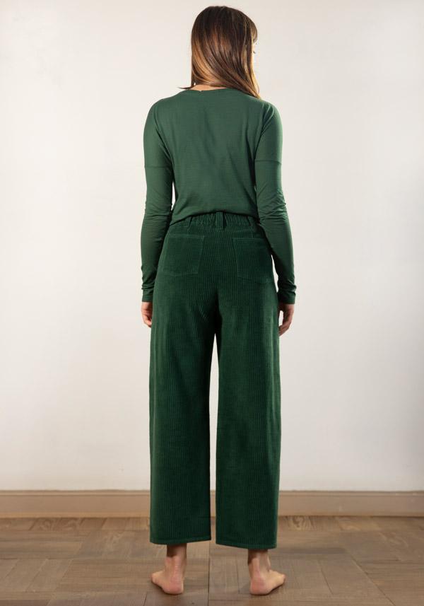 Rose & Lini BARBARA TANI “PANTS 462 V03” CORDUROY MINT Enormi sconti