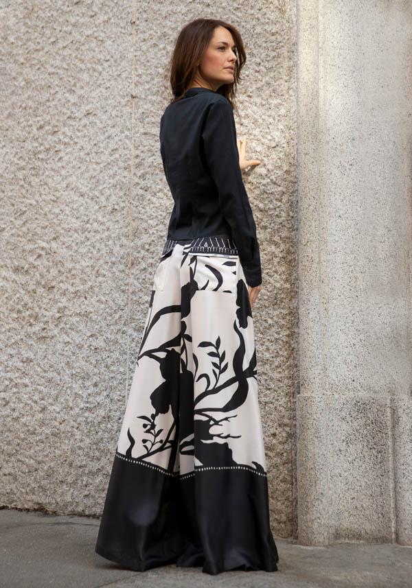 Rose & Lini CO.GO SILK BLACK & WHITE “PANTS VP241” FOULARDS 50% di sconto con spedizione gratuita