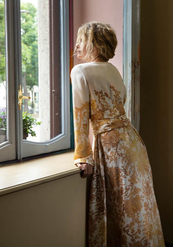 Rose & Lini CO.GO SILK “DRESS VV276” MANDALA Trasporto libero internazionale