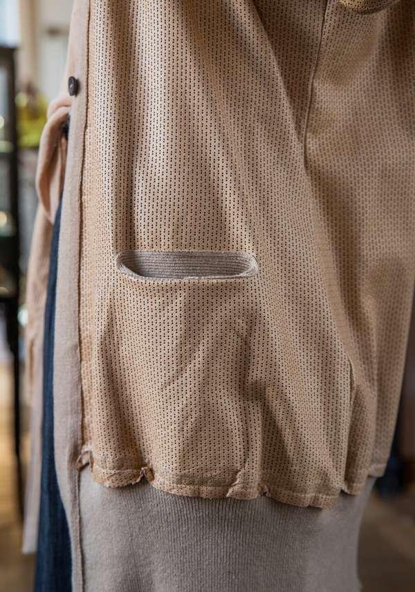 Rose & Lini GIORGIO BRATO CAMEL SUEDE LEATHER “CARDIGAN OVER” Black Friday Prezzi