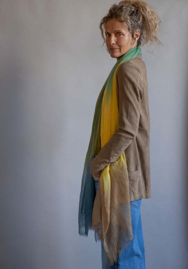 Rose & Lini GIORGIO BRATO SUEDE LEATHER “BLAZER” TAUPE 2025