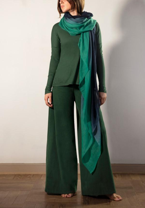 Rose & Lini BARBARA TANI COTTON & CASHMERE “TSHIRT 1585 CCL” MINT Soddisfazione Garantita