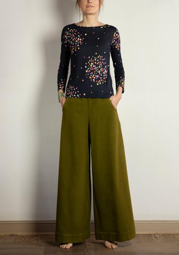 Rose & Lini BARBARA TANI COTTON & CASHMERE “TSHIRT 1590 CCLS” 4P PATTERN Negozi Online