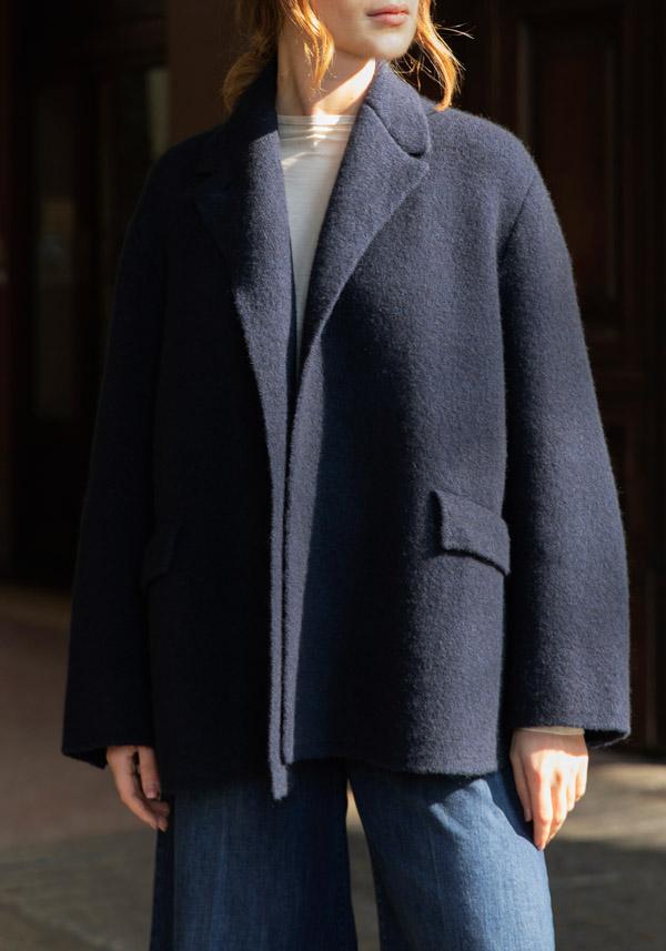 Rose & Lini BOBOUTIC WOOL JACKET “4765” NAVY Promozione Limitata