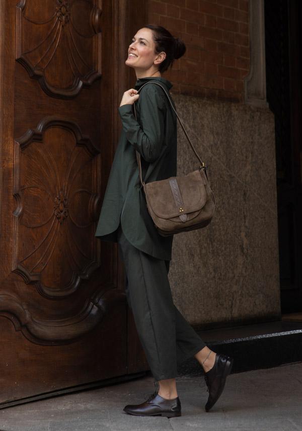 Rose & Lini APUNTOB COTTON “PANT 540” FOREST GREEN Fino Al -60%