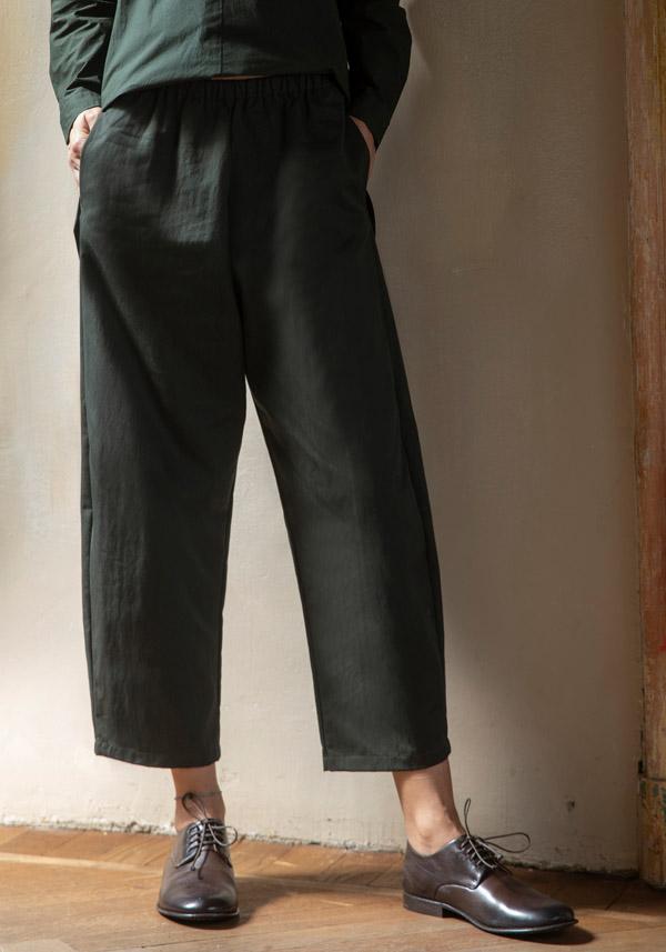 Rose & Lini APUNTOB COTTON “PANT 540” FOREST GREEN Fino Al -60%