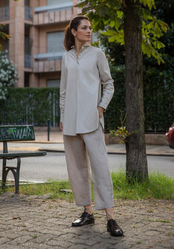 Rose & Lini APUNTOB WOOL “PANT 540” SAND Sottocosto