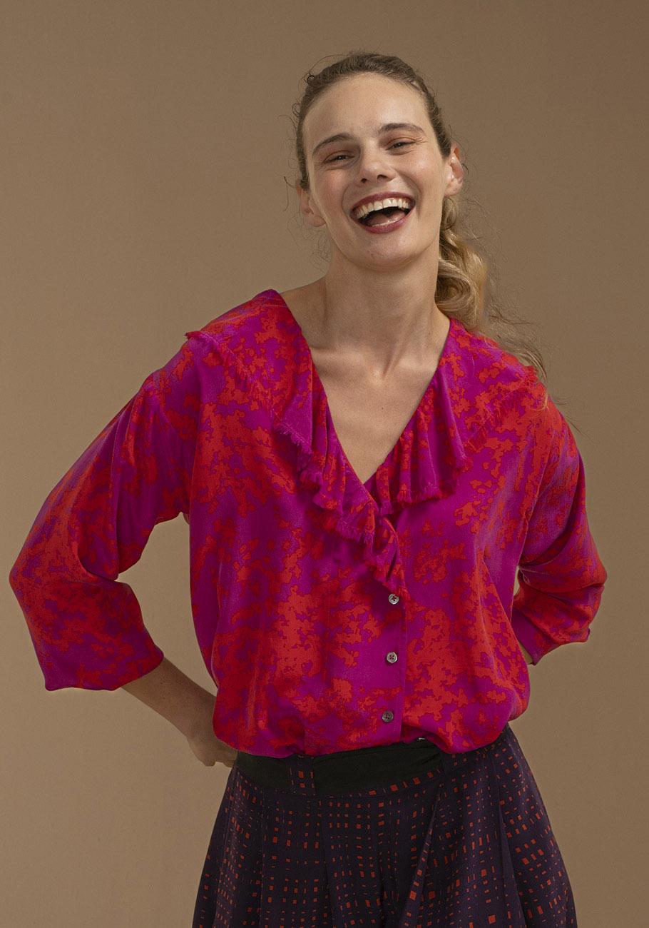Rose & Lini AN AN LONDREE SILK “PLAY BLOUSE” PINK Convenienza