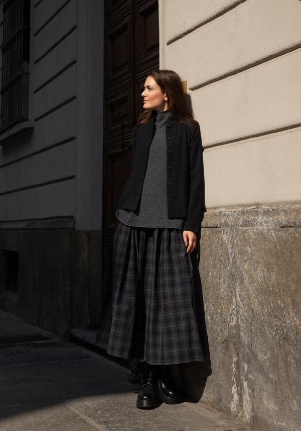 Rose & Lini APUNTOB COTTON “SKIRT 1883” ASPHALT GREY Novità