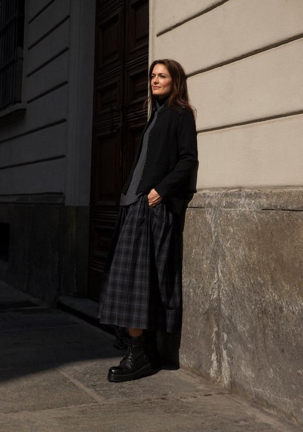 Rose & Lini APUNTOB COTTON “SKIRT 1883” ASPHALT GREY Novità