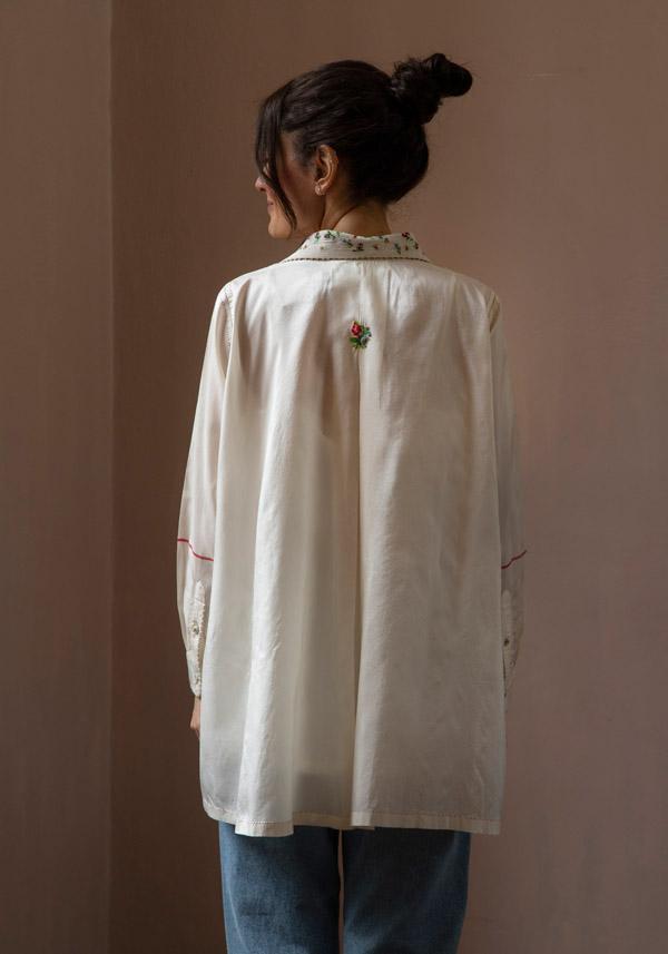 Rose & Lini PERO “PLA01” PEARL EMBROIDERED SHIRT Economico