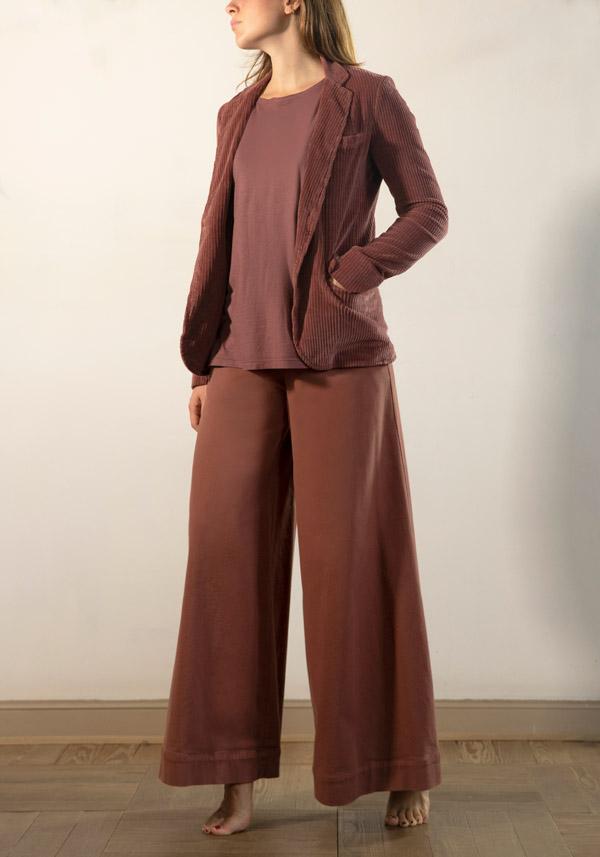 Rose & Lini BARBARA TANI COTTON “PANTS 457 C01” TERRA Offerte