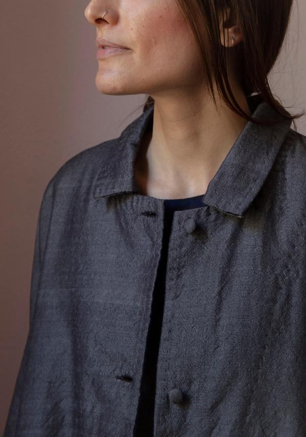 Rose & Lini AODRESS REVERSIBLE WOOL “COAT 15” RAAT BROWN In Saldo