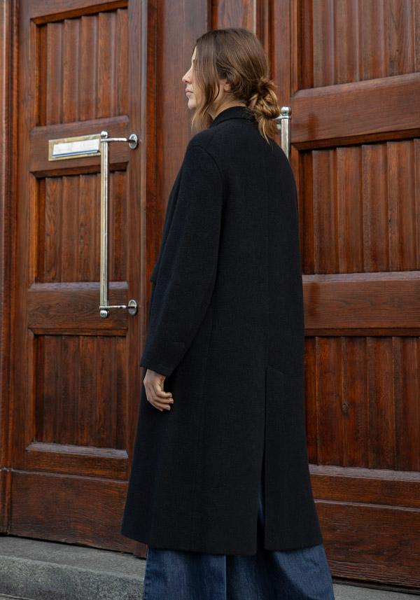 Rose & Lini BOBOUTIC WOOL BLACK LONG COAT “4778” Prezzo di fabbrica
