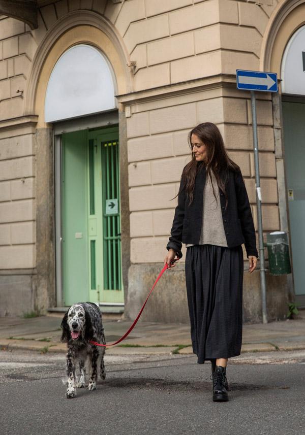 Rose & Lini APUNTOB SILK “SKIRT 1883” BLACK Shopping online