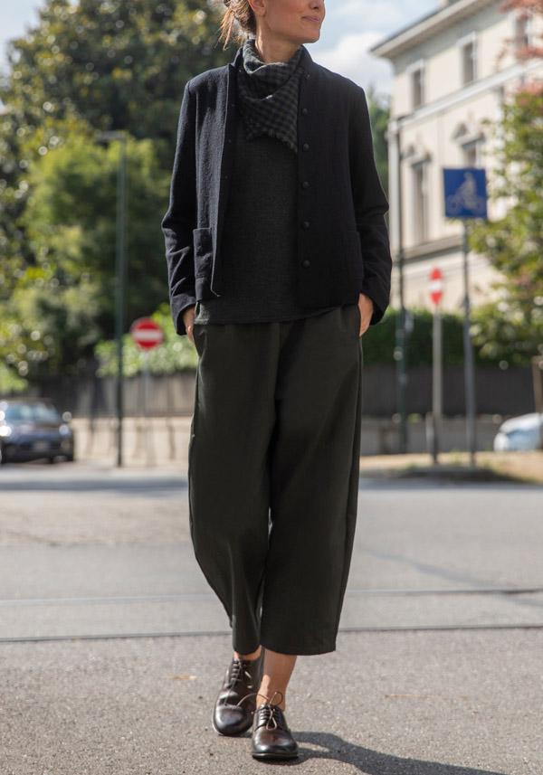 Rose & Lini APUNTOB VIRGIN WOOL “JACKET 1878” BLACK Black Friday