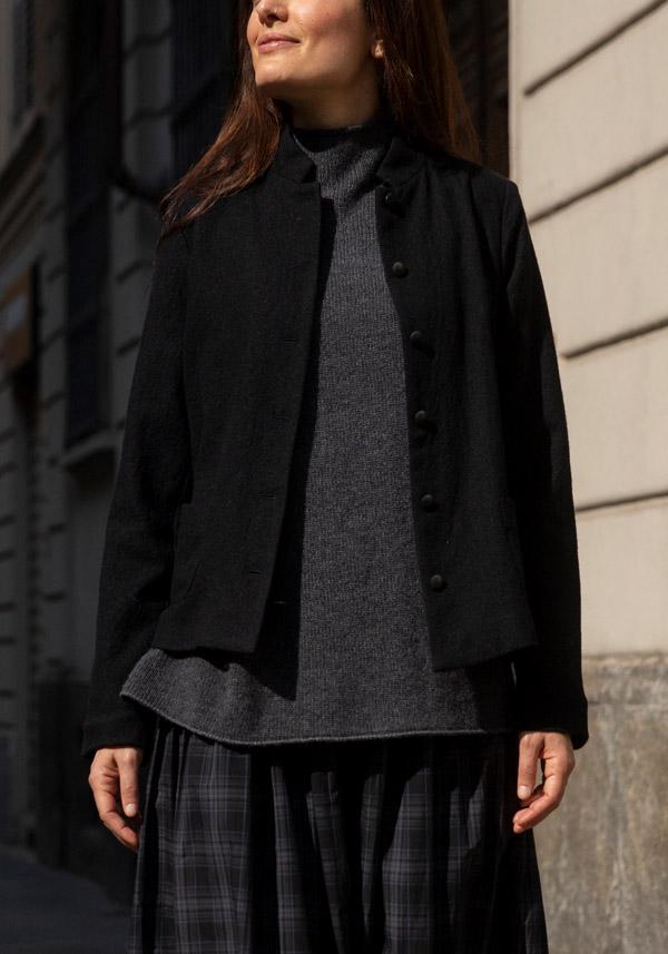 Rose & Lini APUNTOB VIRGIN WOOL “JACKET 1878” BLACK Black Friday
