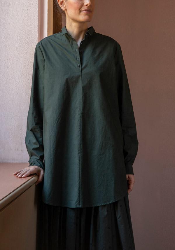 Rose & Lini APUNTOB COTTON “SHIRT 1884” FOREST GREEN Offerta Pasqua