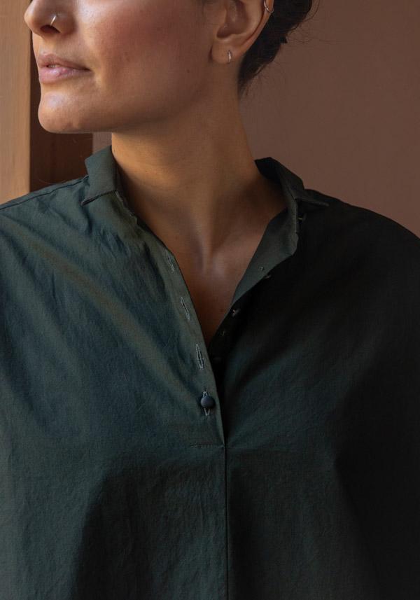 Rose & Lini APUNTOB COTTON “SHIRT 1884” FOREST GREEN Offerta Pasqua