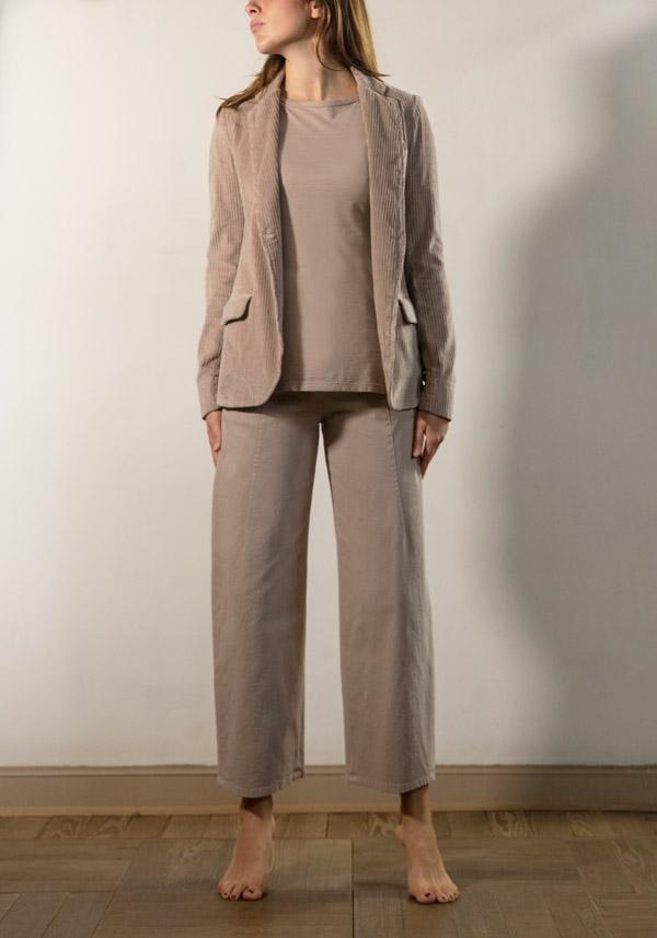 Rose & Lini BARBARA TANI COTTON “JACKET 705 V03” CORDUROY PETALO Offerta per la Festa della Mamma