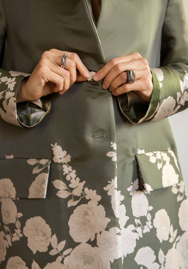 Rose & Lini CO.GO PATTERNED “COAT 274” MILITARY Vendita calda