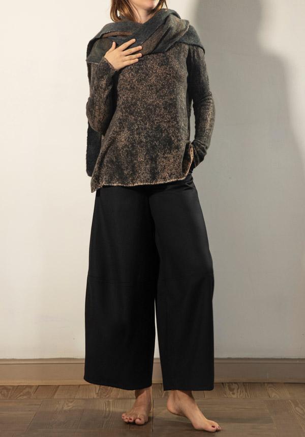 Rose & Lini FISSORE CASHMERE “BRUCO 71” KNIT ESPRESSO Lightning offer