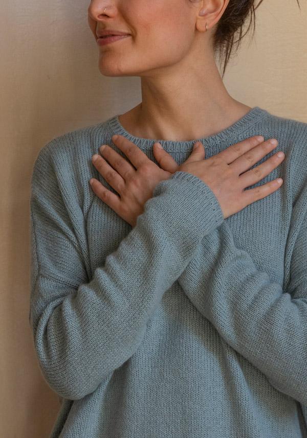 Rose & Lini APUNTOB CASHMERE & ALPACA “PULL 1890” SKY BLUE Bestseller